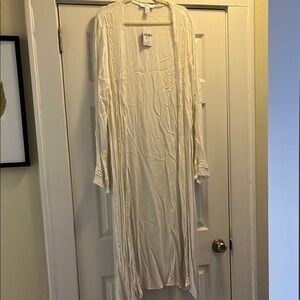 Forever 21 cream duster size 2x